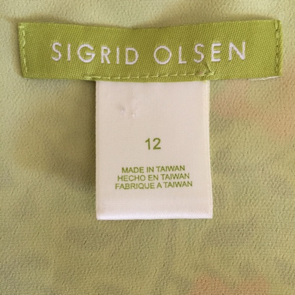 Sigrid Olsen Sleeveless Top Size 12 - Picture 4 of 7